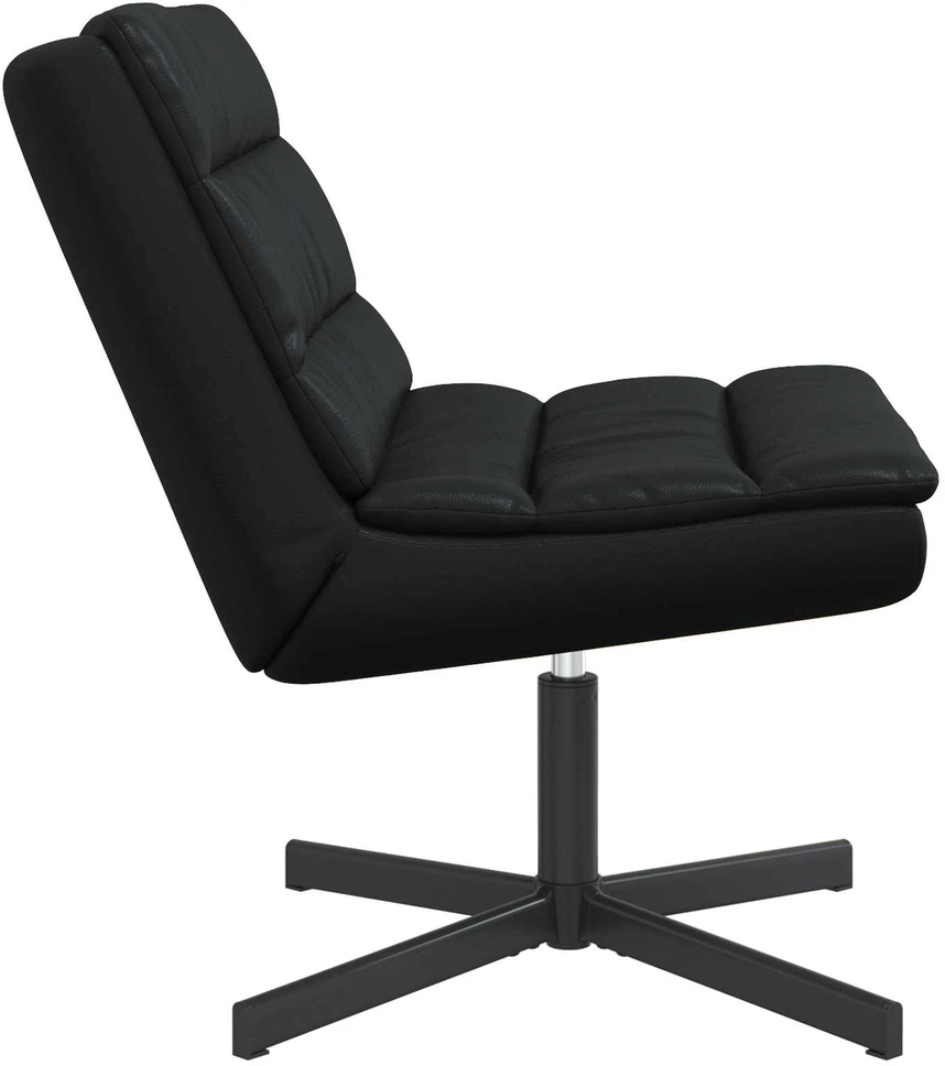 Fotelis Sukamasis krėslas Juoda 63 x 75 x 76 cm Blizgantis PU
