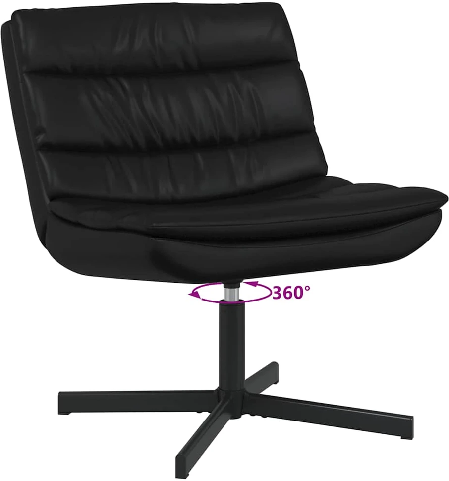 Fotelis Sukamasis krėslas Juoda 63 x 75 x 76 cm Dirbtinė oda