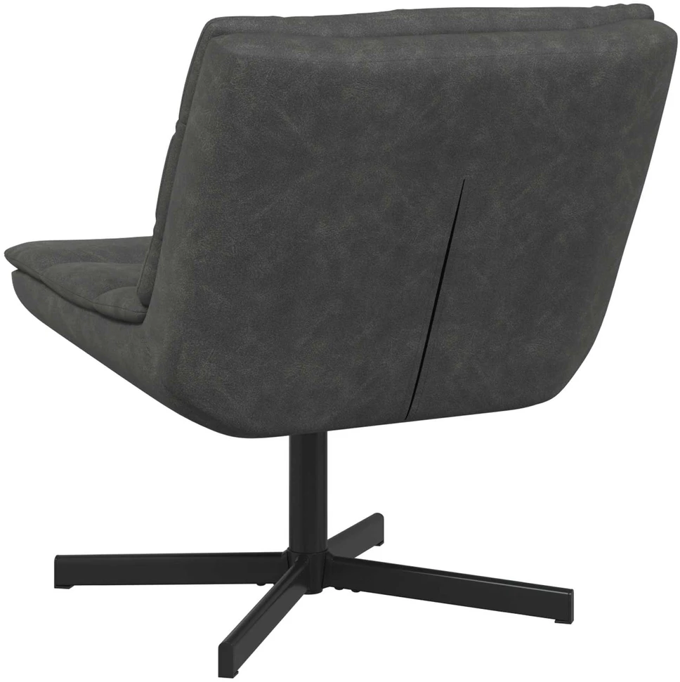 Sukamasis krėslas Juoda 63 x 75 x 76 cm Antikinis PU