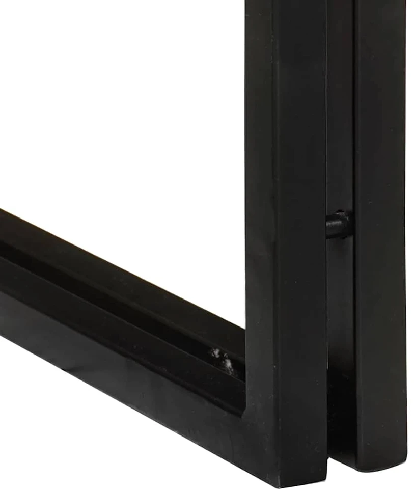 Suklijuotas stalas 3 vnt. Ruda ir juoda 82 x 40 x 45 cm