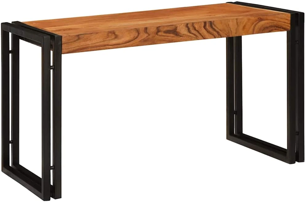 Suklijuotas stalas 3 vnt. Ruda ir juoda 82 x 40 x 45 cm