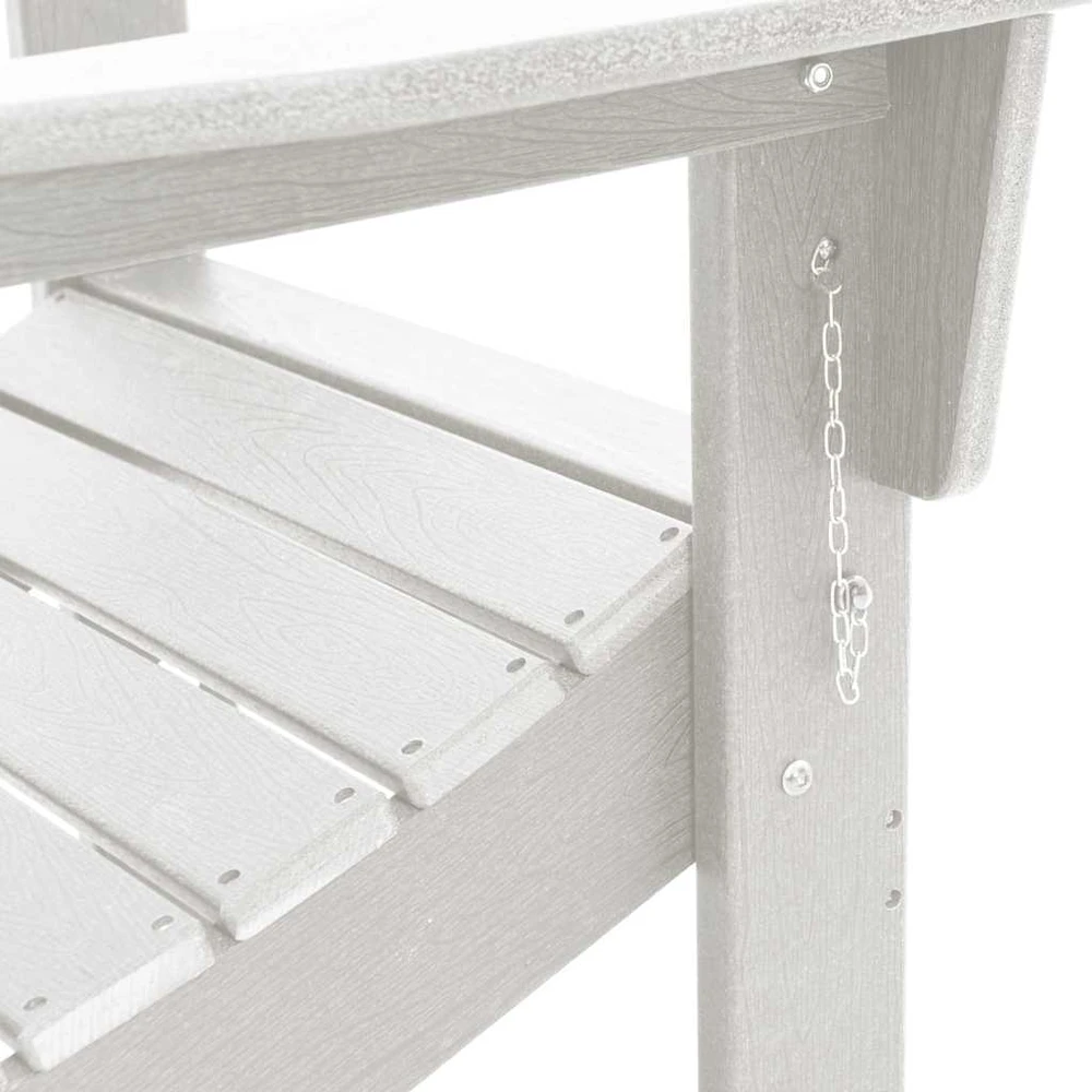 Sulankstoma Adirondack kėdė Balta 80,5 x 74,5 x 92 cm HDPE