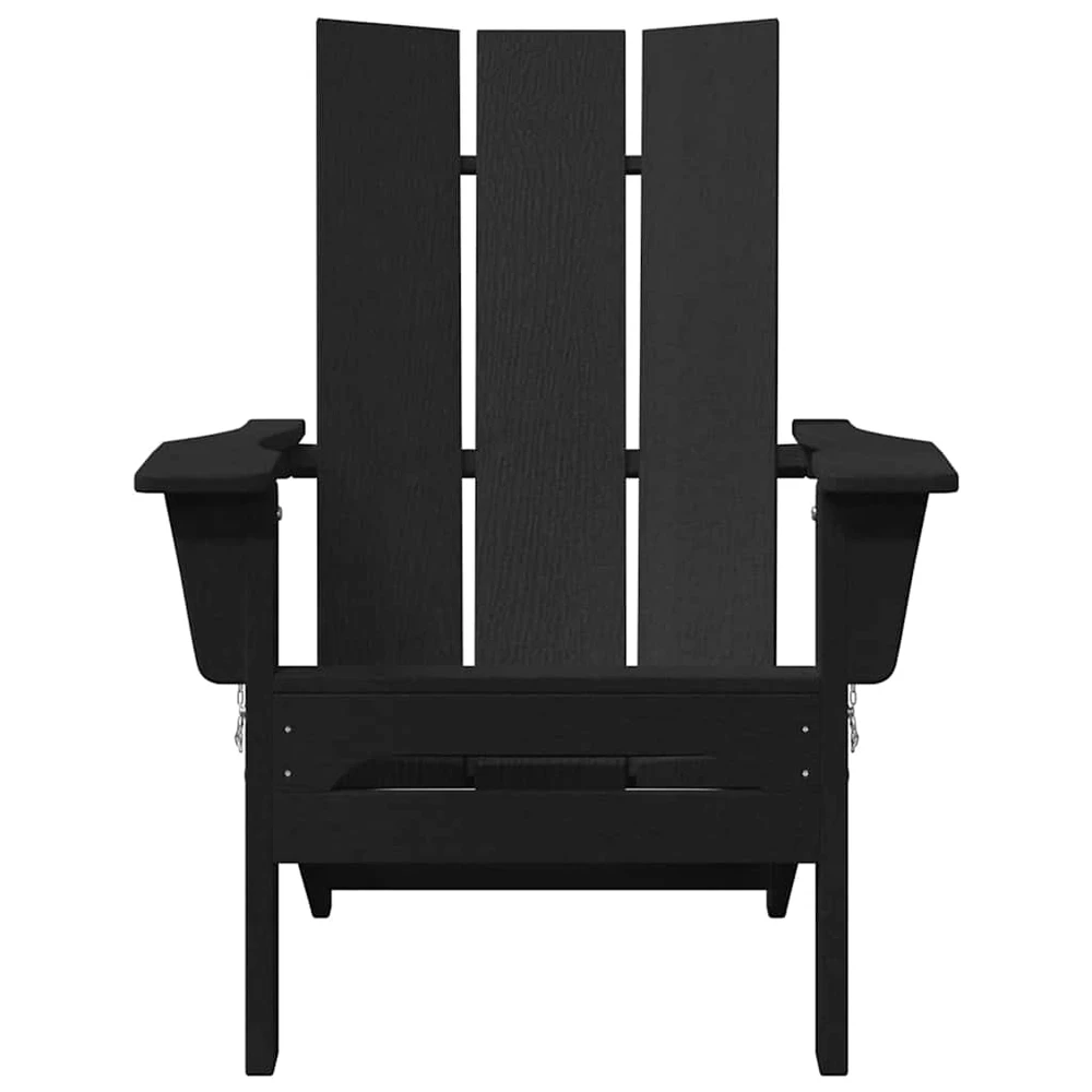 Sulankstoma Adirondack kėdė Juoda 80,5 x 74,5 x 92 cm HDPE
