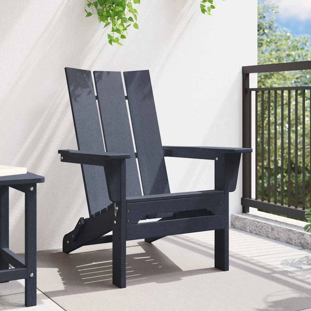 Sulankstoma Adirondack kėdė Jūrinė mėlyna 80,5 x 74,5 x 92 cm
