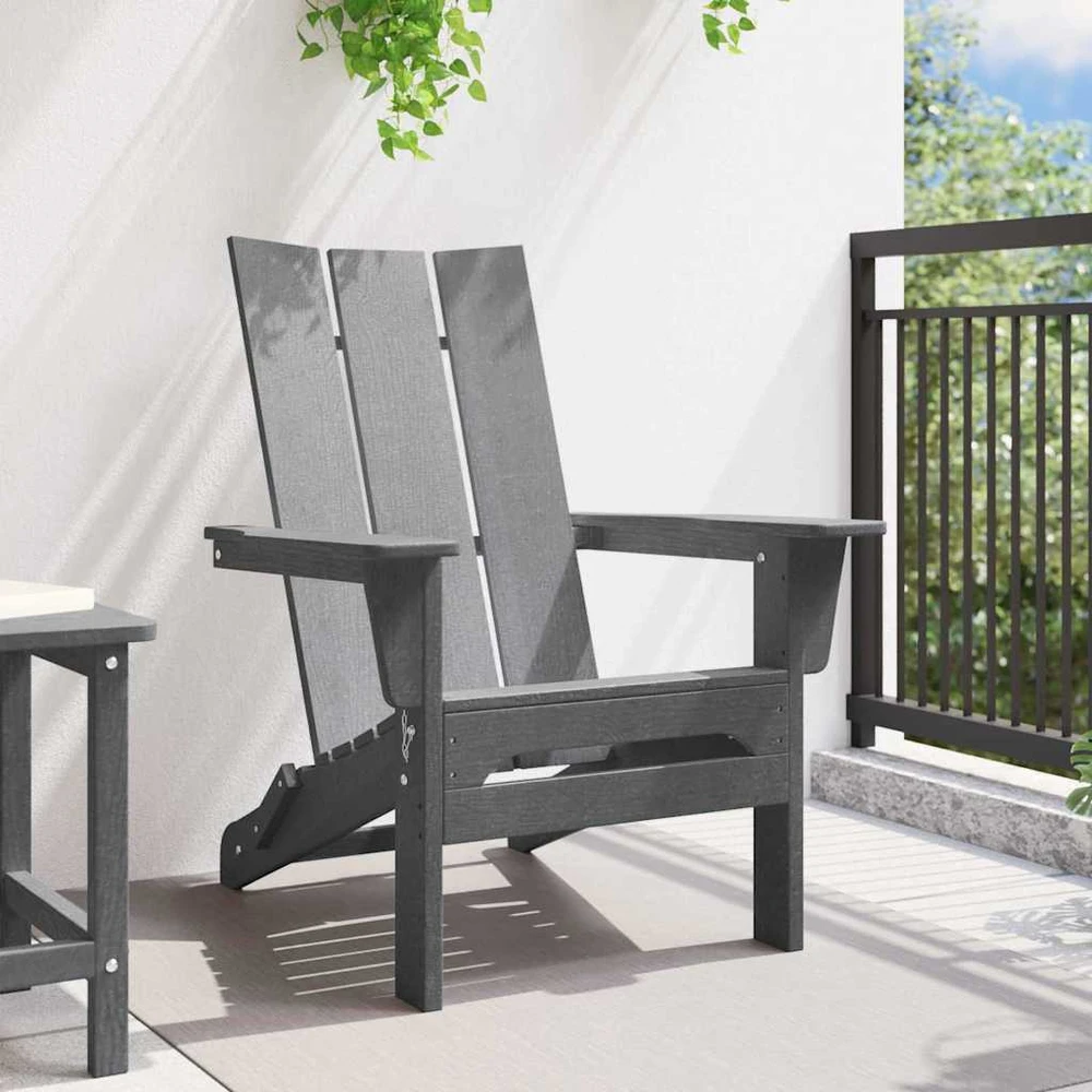 Sulankstoma Adirondack kėdė Šviesiai pilka 80,5 x 74,5 x 92 cm