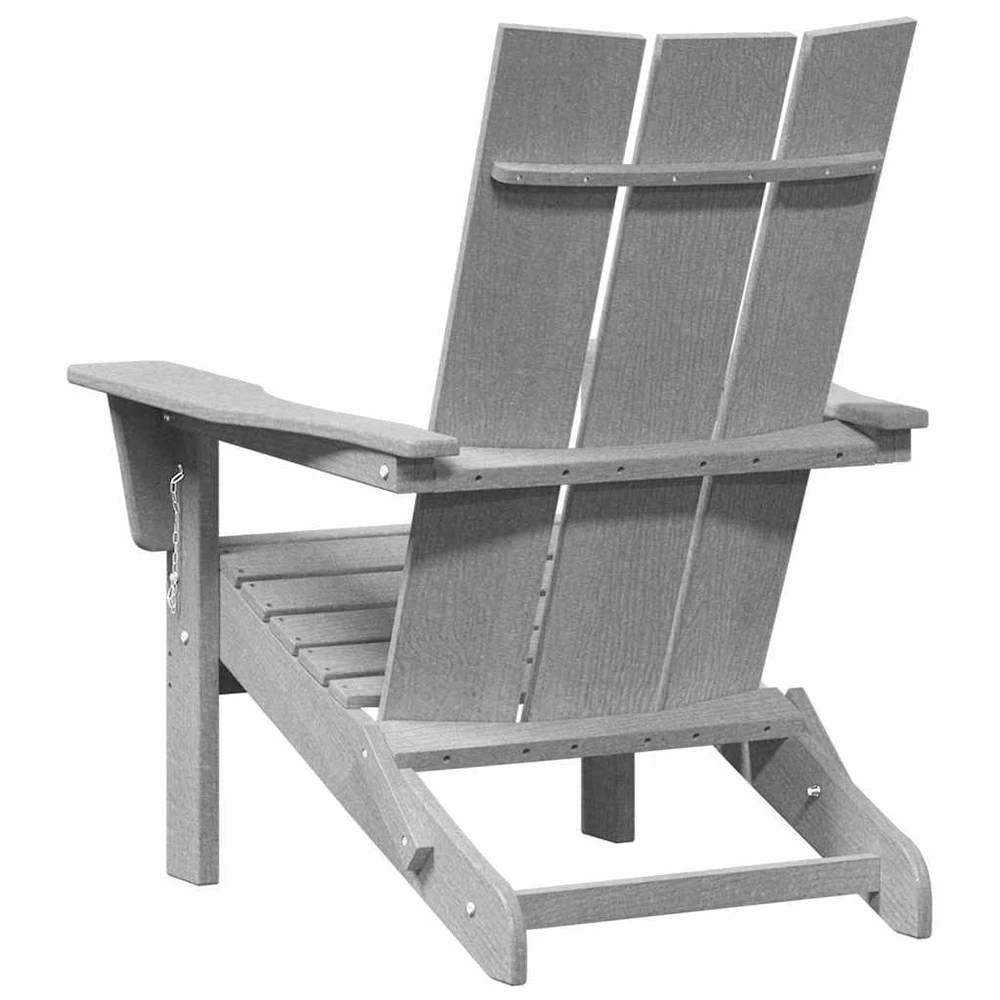Sulankstoma Adirondack kėdė Šviesiai pilka 80,5 x 74,5 x 92 cm