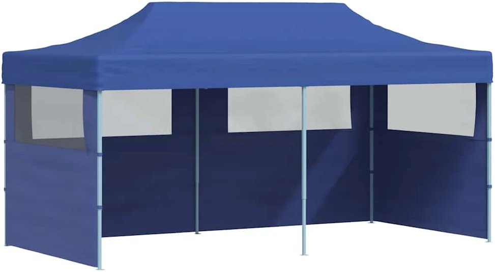 Sulankstoma proginė palapinė 3 x 6 m, mėlyna