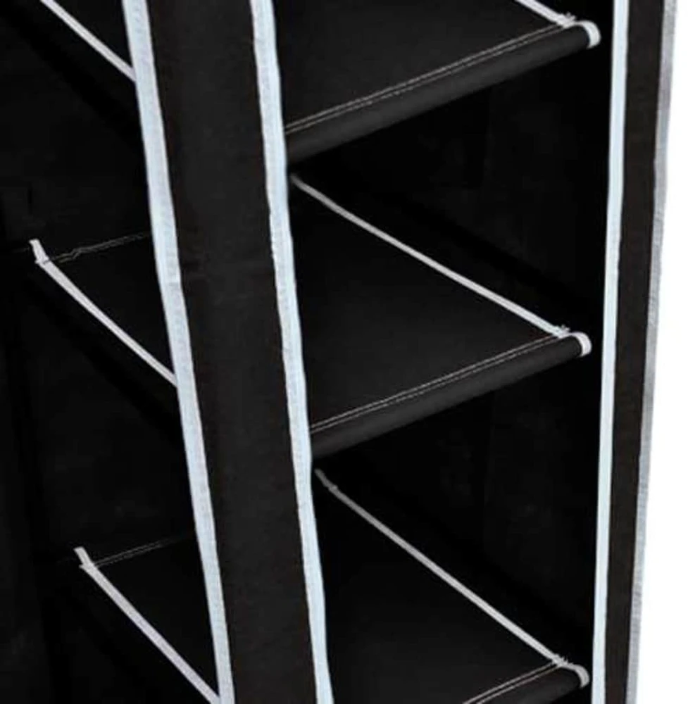 Sulankstoma spinta, juoda, 110 x 45 x 175 cm