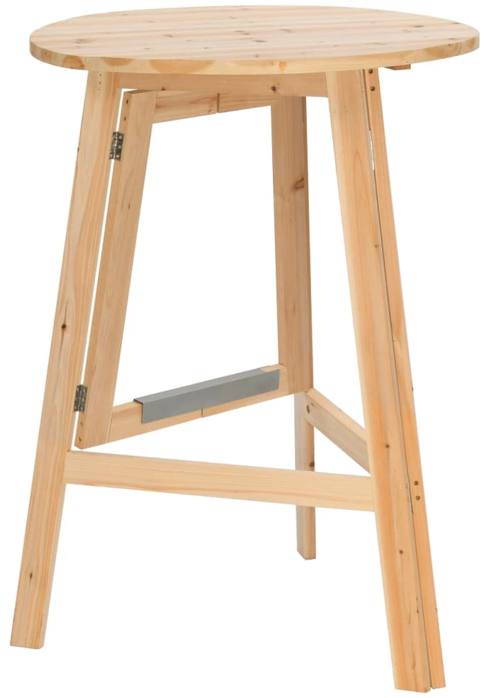 Sulankstomas baro stalas, 78 cm, eglės mediena