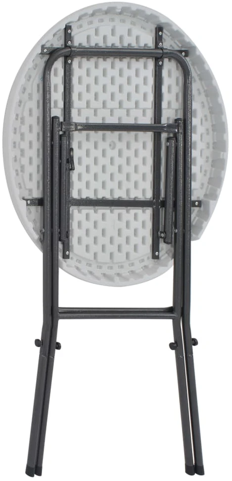 Sulankstomas baro stalas, baltas, 80x110cm, HDPE