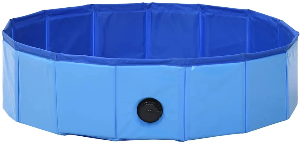 Sulankstomas baseinas šunims, mėlynos spalvos, 80x20cm, PVC