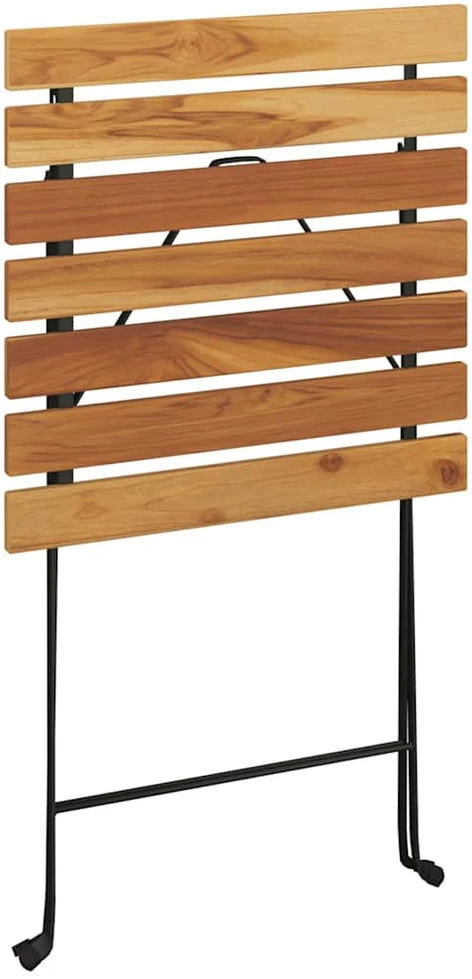Sulankstomas bistro stalas, 55x54x71cm, tikmedis ir plienas