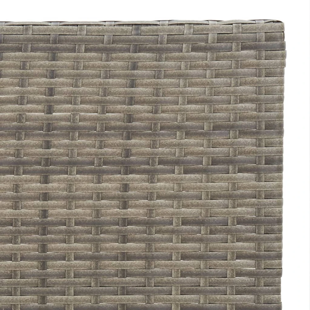 Sulankstomas bistro stalas, pilkas, 55x54x71cm, poliratanas