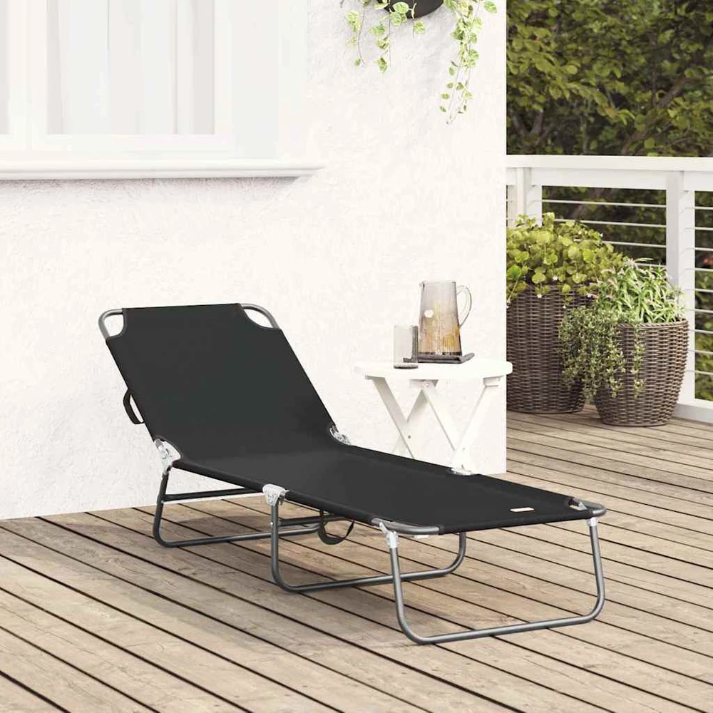 Sulankstomas gultas Juoda 188 x 57 x 86,5 cm Poliesteris