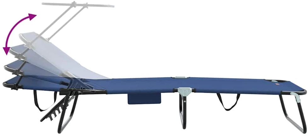 Sulankstomas gultas Mėlyna 190 x 57 x 81 cm Oksfordas