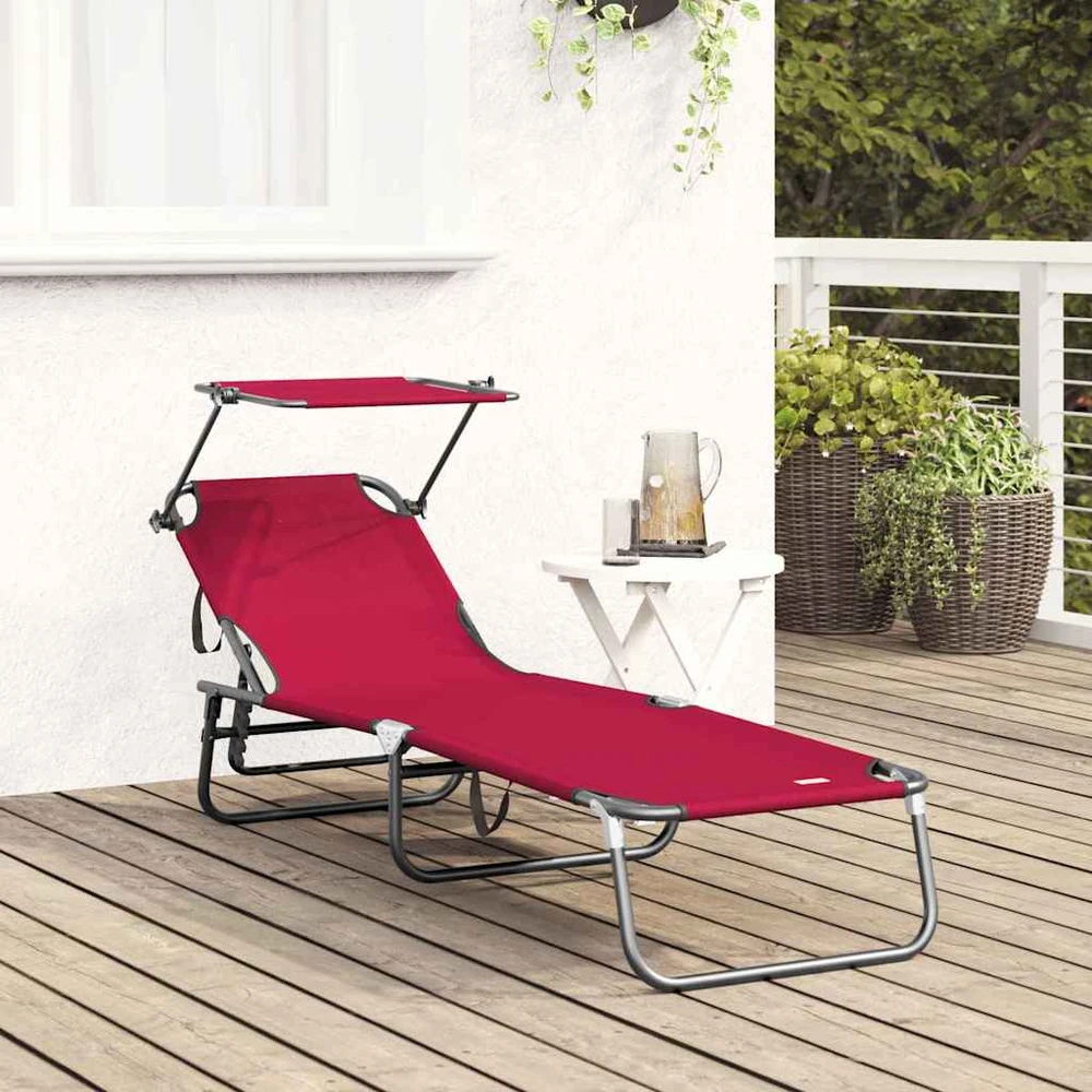 Sulankstomas gultas Raudona 190 x 57 x 81 cm Oksfordas