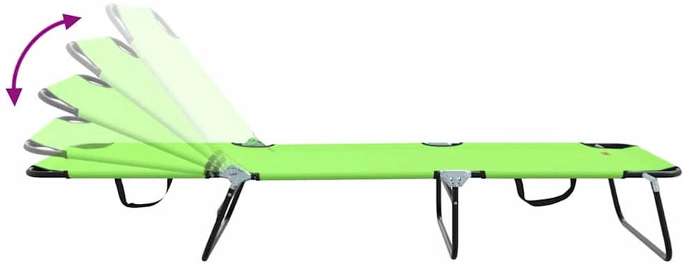 Sulankstomas gultas Žalia 188 x 57 x 86,5 cm Poliesteris