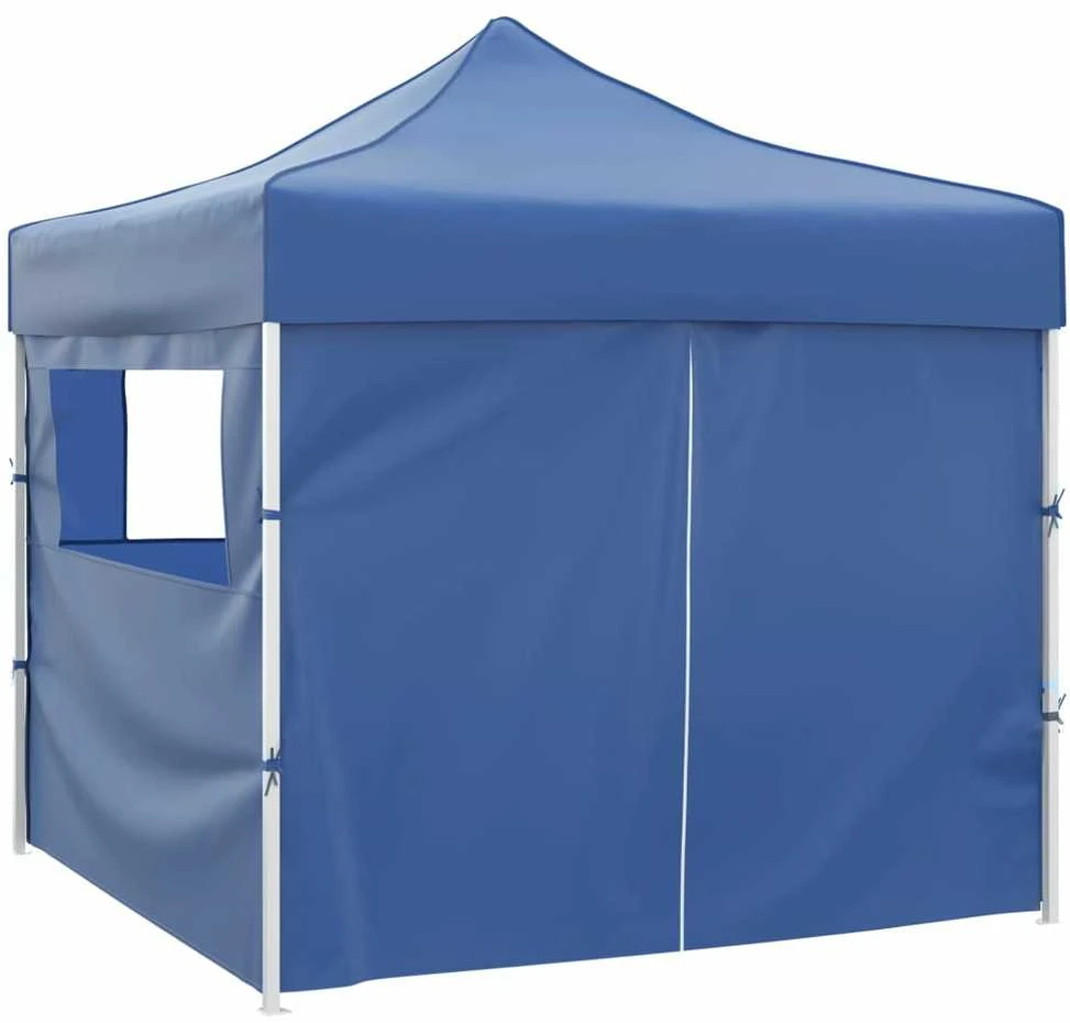 Sulankstomas paviljonas, mėlynas, 3 x 3 m, 4 sienelės