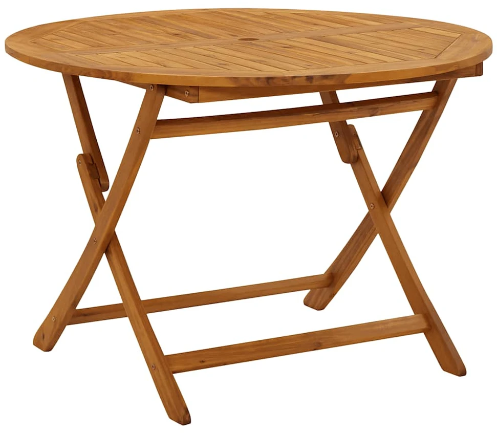 Sulankstomas sodo stalas, 110cm, akacijos medienos masyvas