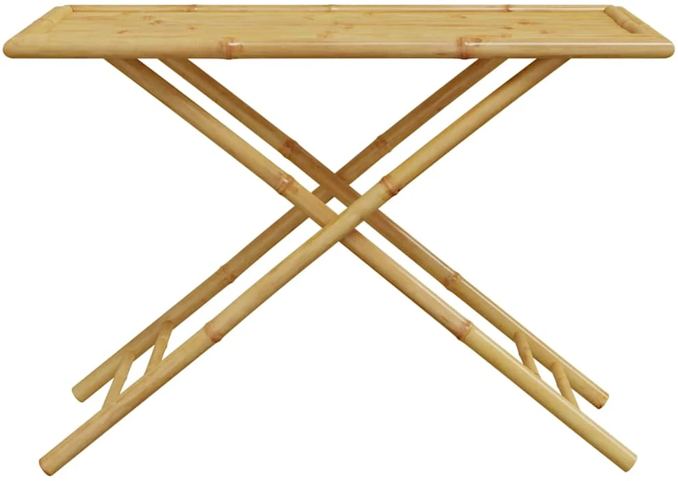 Sulankstomas sodo stalas, 110x55x75cm, bambukas