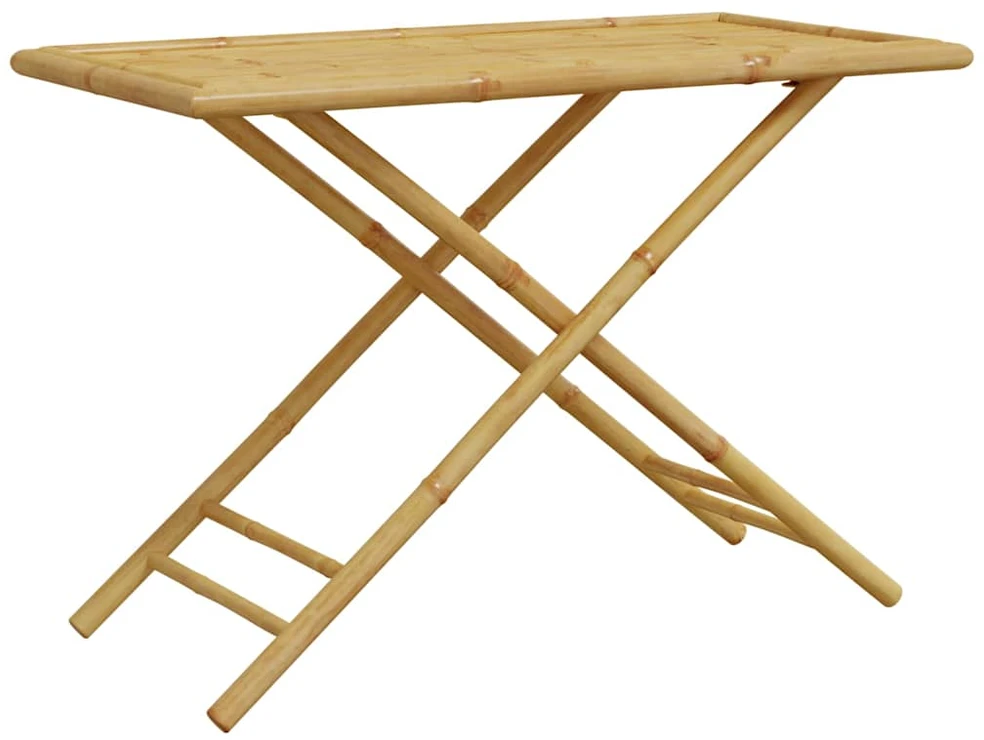 Sulankstomas sodo stalas, 110x55x75cm, bambukas