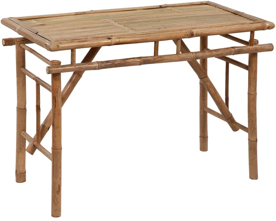 Sulankstomas sodo stalas, 115x50x75cm, bambukas
