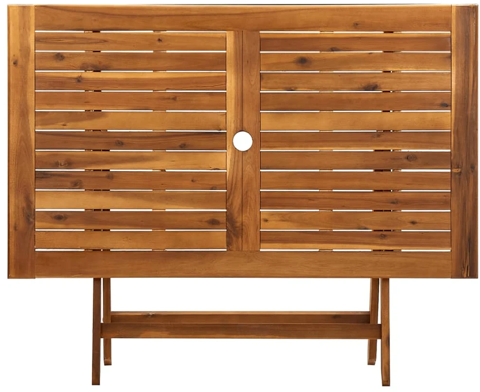 Sulankstomas sodo stalas, 120x70x75cm, akacijos masyvas