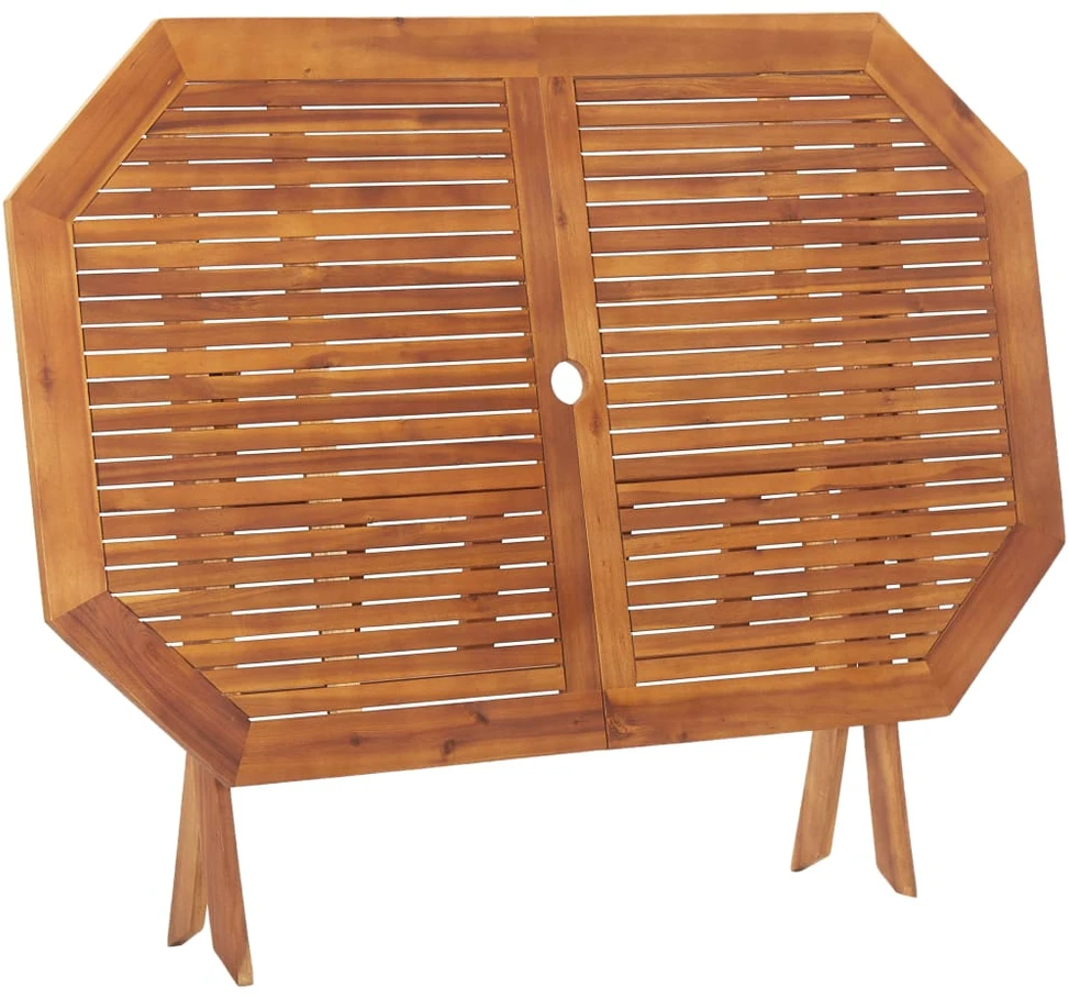 Sulankstomas sodo stalas, 135x85x75cm, akacijos masyvas