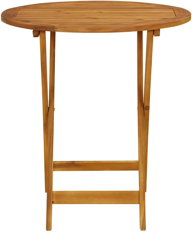 Sulankstomas sodo stalas, 70cm, akacijos medienos masyvas