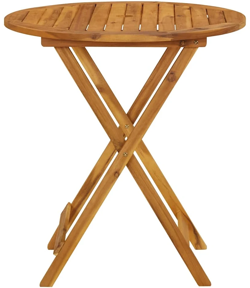 Sulankstomas sodo stalas, 70cm, akacijos medienos masyvas