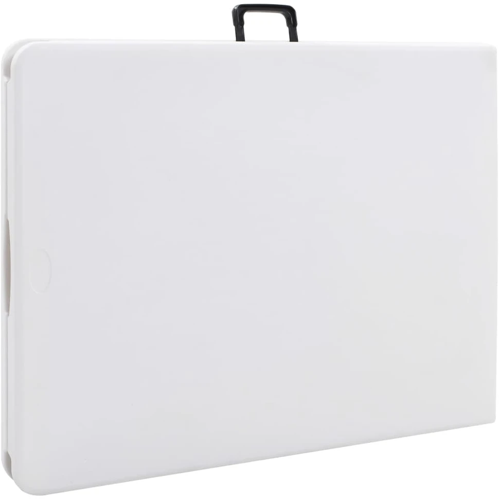 Sulankstomas sodo stalas, baltas, 180x72x72cm, HDPE