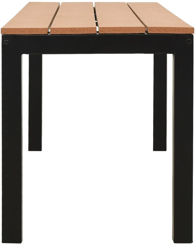 Sulankstomas sodo stalas, baltos spalvos, 45x43x50cm, plastikas