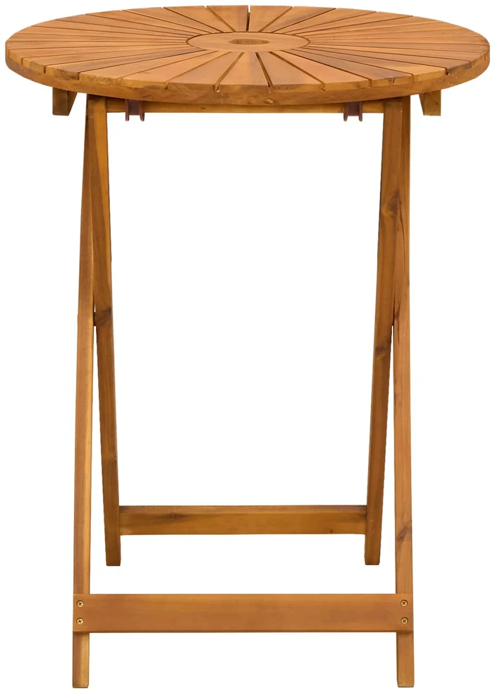 Sulankstomas sodo stalas Natūrali Ø60 x 75 cm