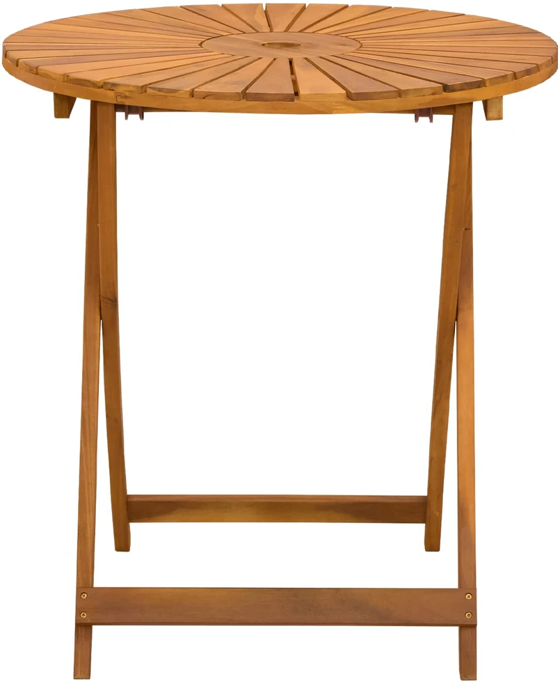 Sulankstomas sodo stalas Natūrali Ø70 x 75 cm