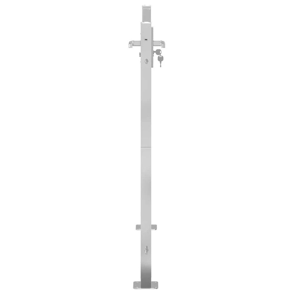 Sulankstomas sodo stalas Pilka 90x51x75 cm polirotango
