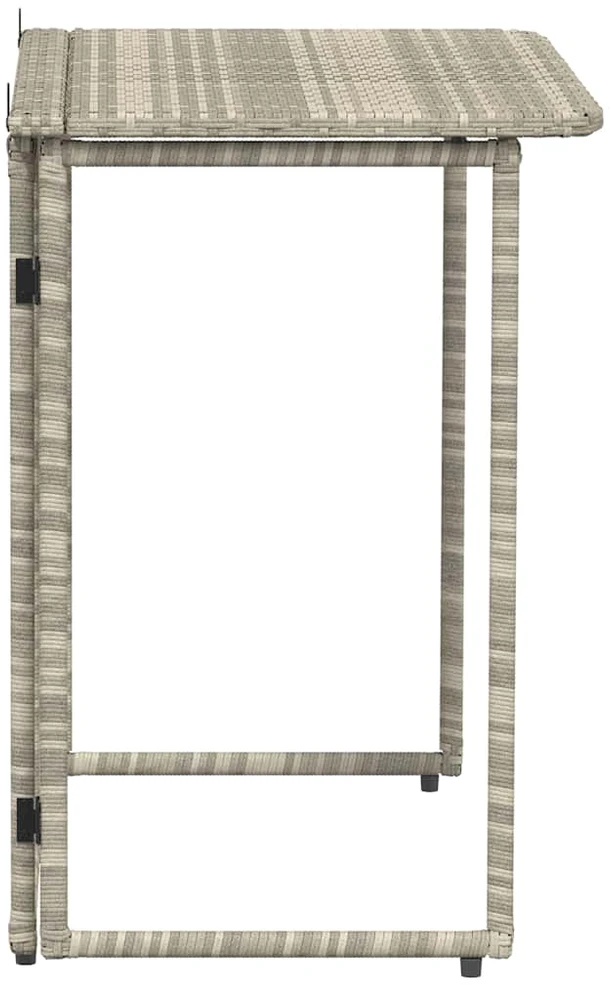 Sulankstomas sodo stalas šviesiai pilkas 90x51x75 cm