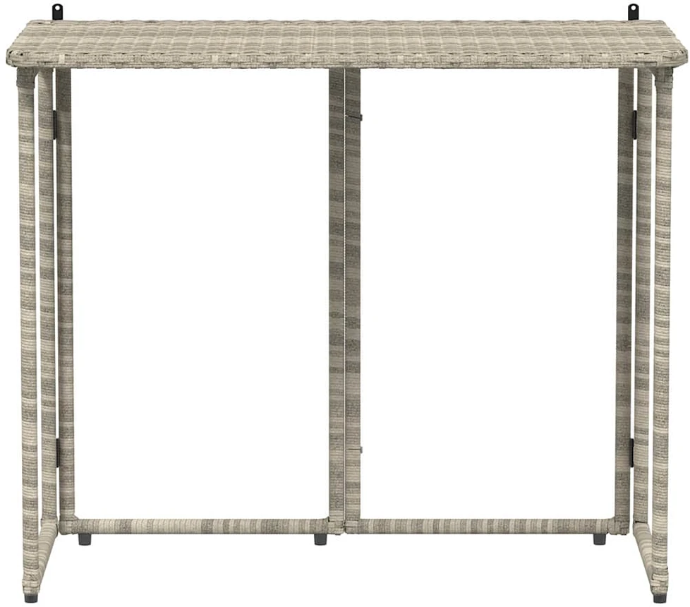 Sulankstomas sodo stalas šviesiai pilkas 90x51x75 cm