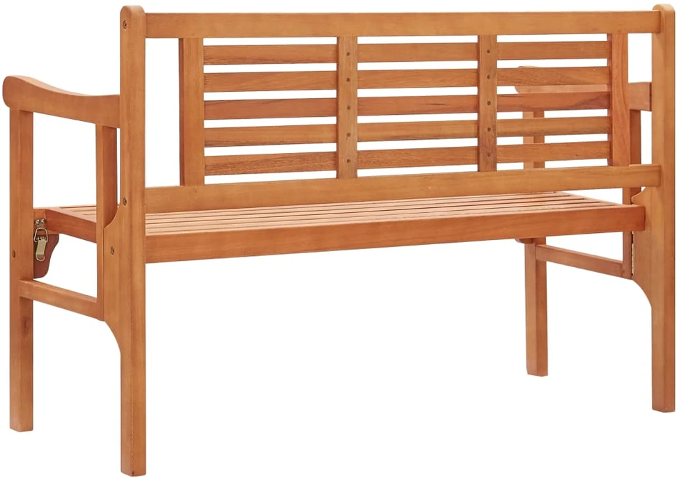 Sulankstomas sodo suoliukas, 120cm, eukalipto medienos masyvas