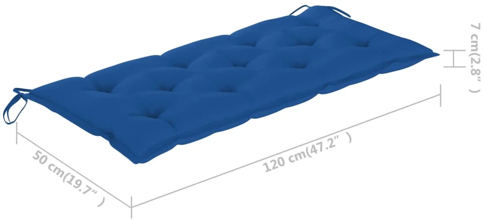 Sulankstomas sodo suoliukas su pagalvėle, 118cm, bambukas