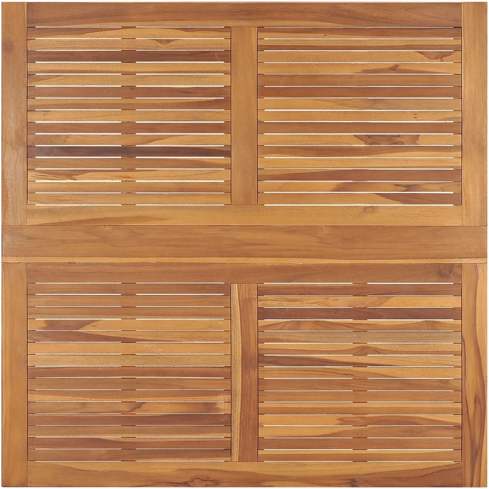 Sulankstomas sodo valgomojo stalas, 110x110x75cm, tikmedis