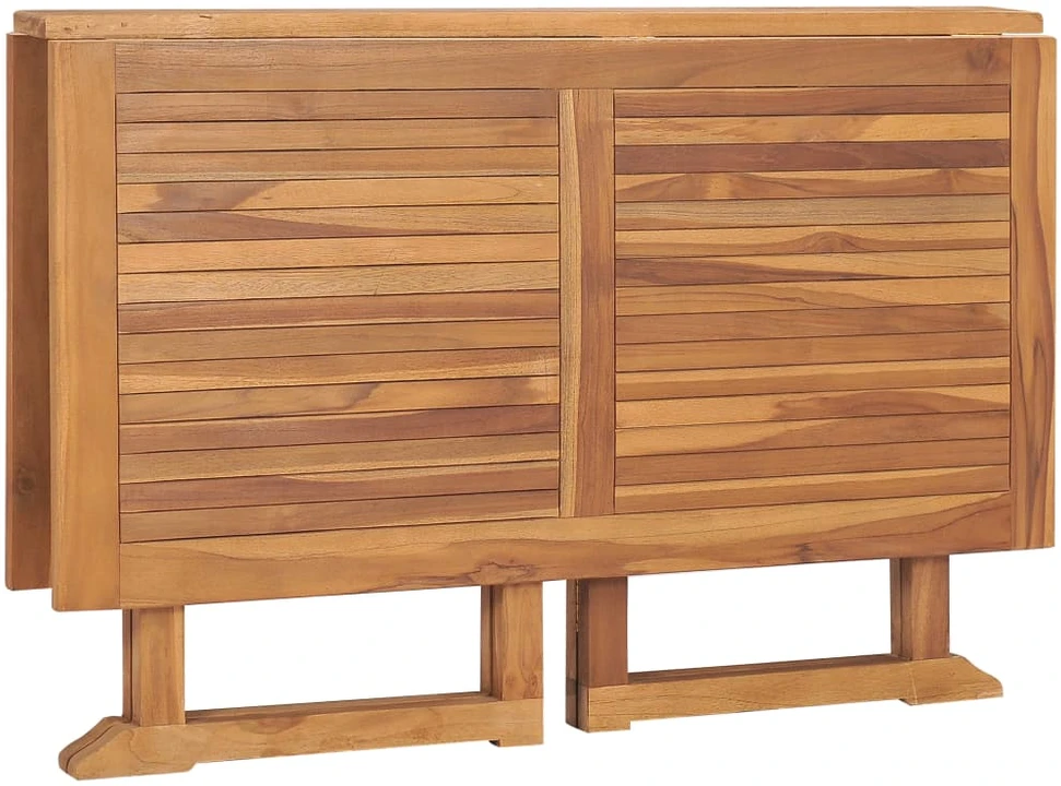 Sulankstomas sodo valgomojo stalas, 110x110x75cm, tikmedis