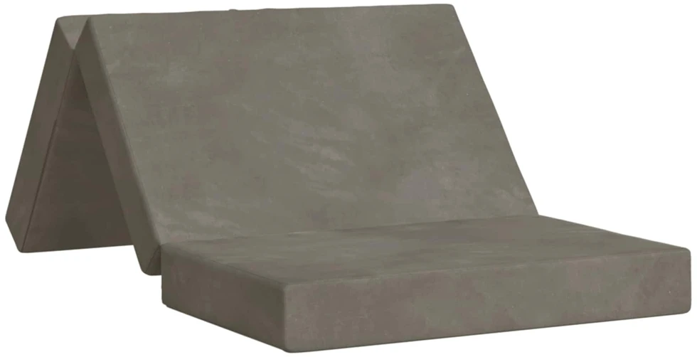 Čiužinys Sulankstomas Sofos Lova 100 x 67 x 45 cm Šviesiai pilka