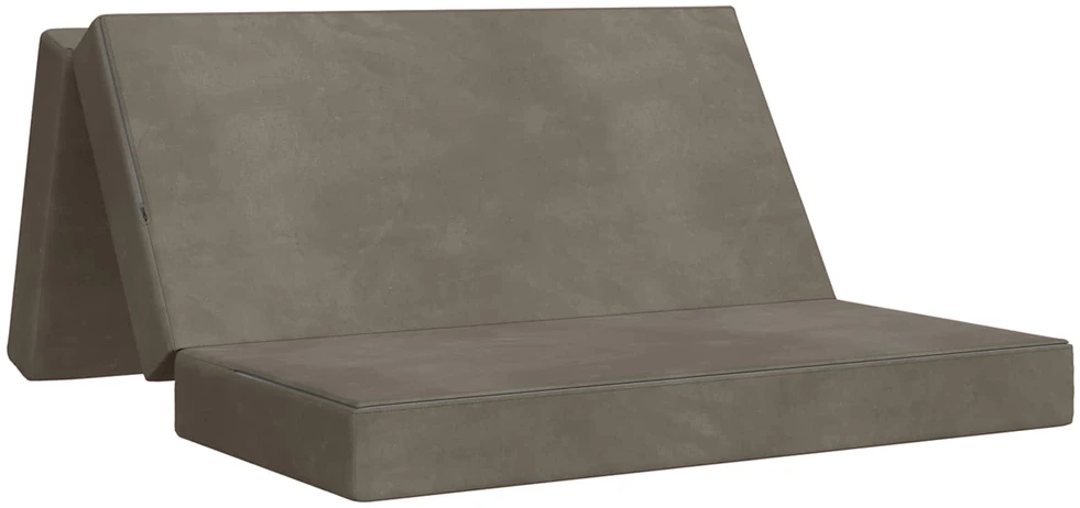 Čiužinys Sulankstomas Sofos Lova 120 x 67 x 45 cm Šviesiai pilka