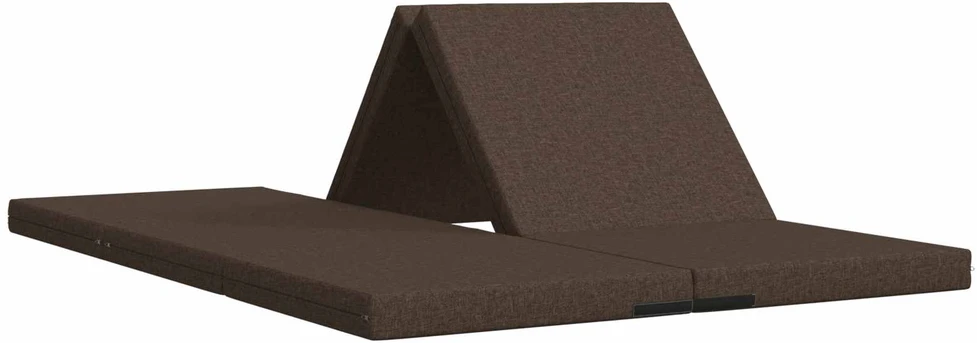 Čiužinys Sulankstomas Sofos Lova 140 x 67 x 15 cm Taupe