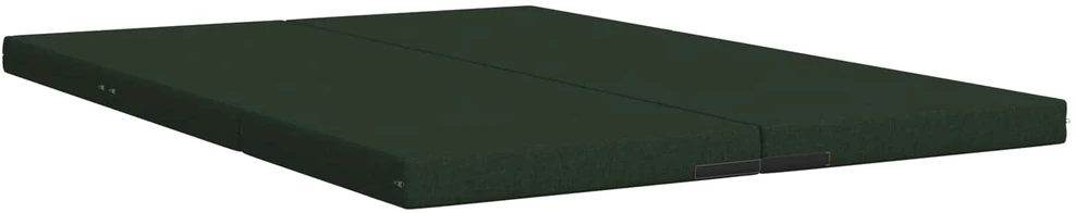 Čiužinys Sulankstomas Sofos Lova 140 x 67 x 15 cm Tamsiai žalia