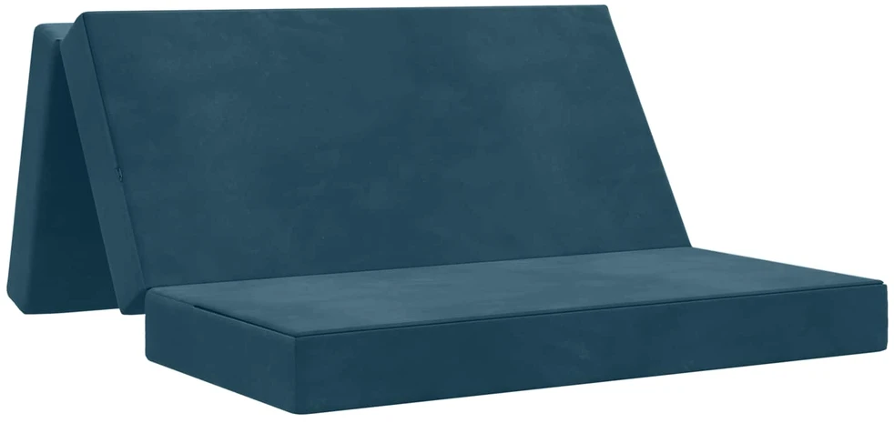 Čiužinys Sulankstomas Sofos Lova 140 x 67 x 45 cm Mėlyna