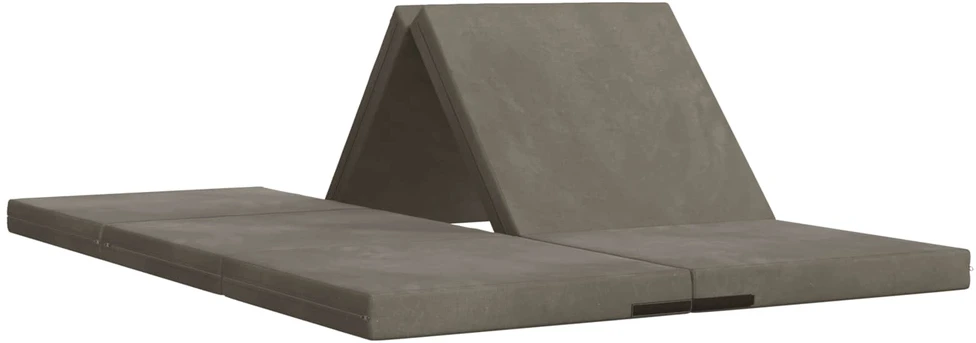 Čiužinys Sulankstomas Sofos Lova 140 x 67 x 15 cm Šviesiai pilka