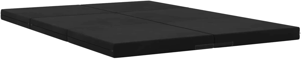 Čiužinys Sulankstomas Sofos Lova 140 x 67 x 15 cm Juoda