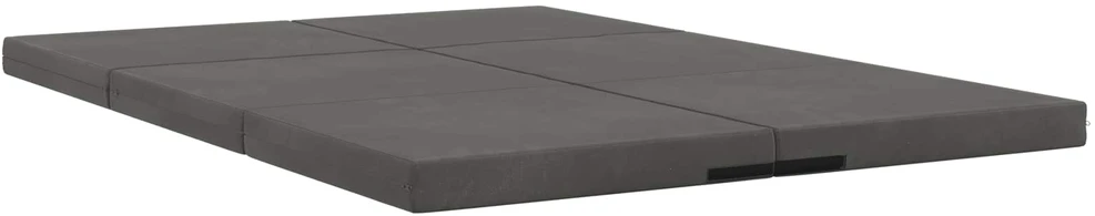 Čiužinys Sulankstomas Sofos Lova 140 x 67 x 15 cm Tamsiai pilka