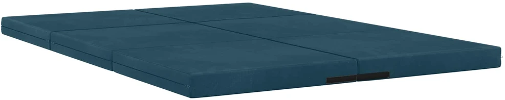 Čiužinys Sulankstomas Sofos Lova 140 x 67 x 15 cm Mėlyna